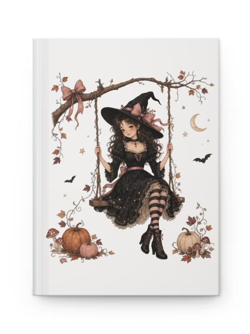 Whimsical Cozy Cottagecore Witch Journal Cute Lined Hallween Notebook New